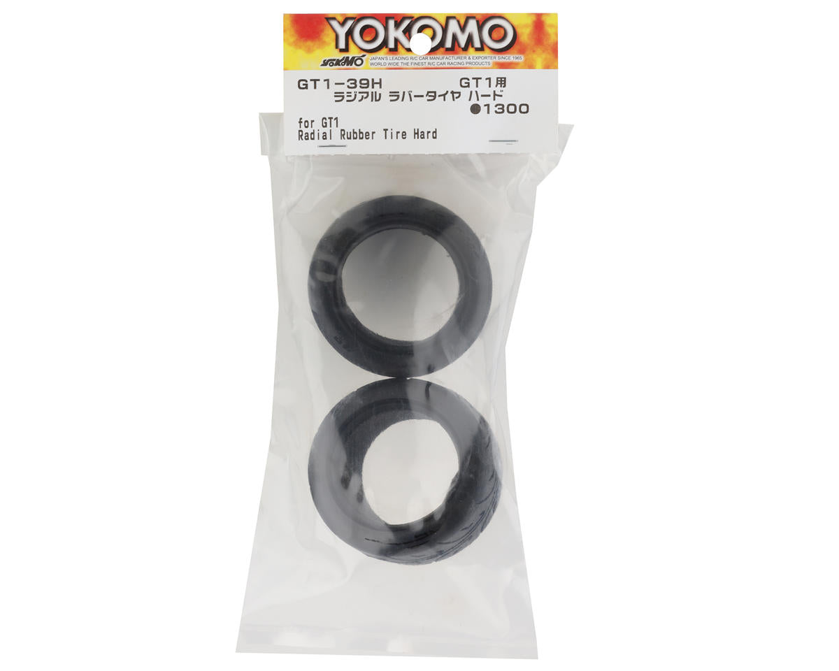 Yokomo GT1 Radial Rubber Tire (2) (Hard)