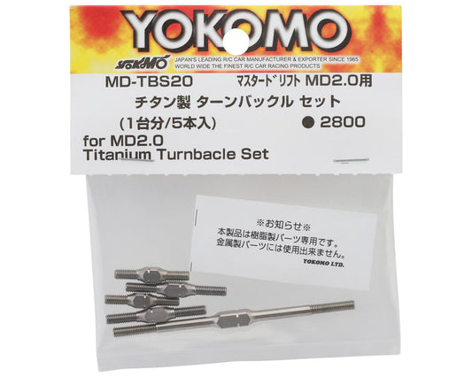 Yokomo MD 2.0 Titanium Turnbuckle Set