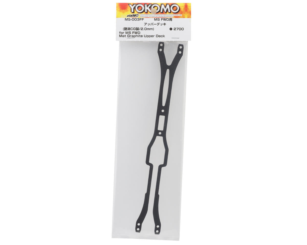Yokomo MSFWD 2.0mm Graphite Upper Deck