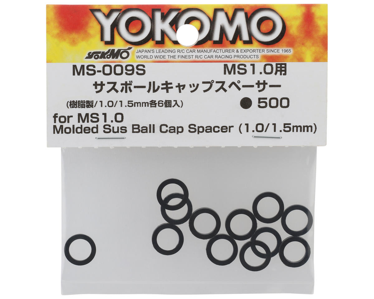 Yokomo MS1.0 Molded Suspension Ball Cap Spacer (1.0 & 1.5mm)