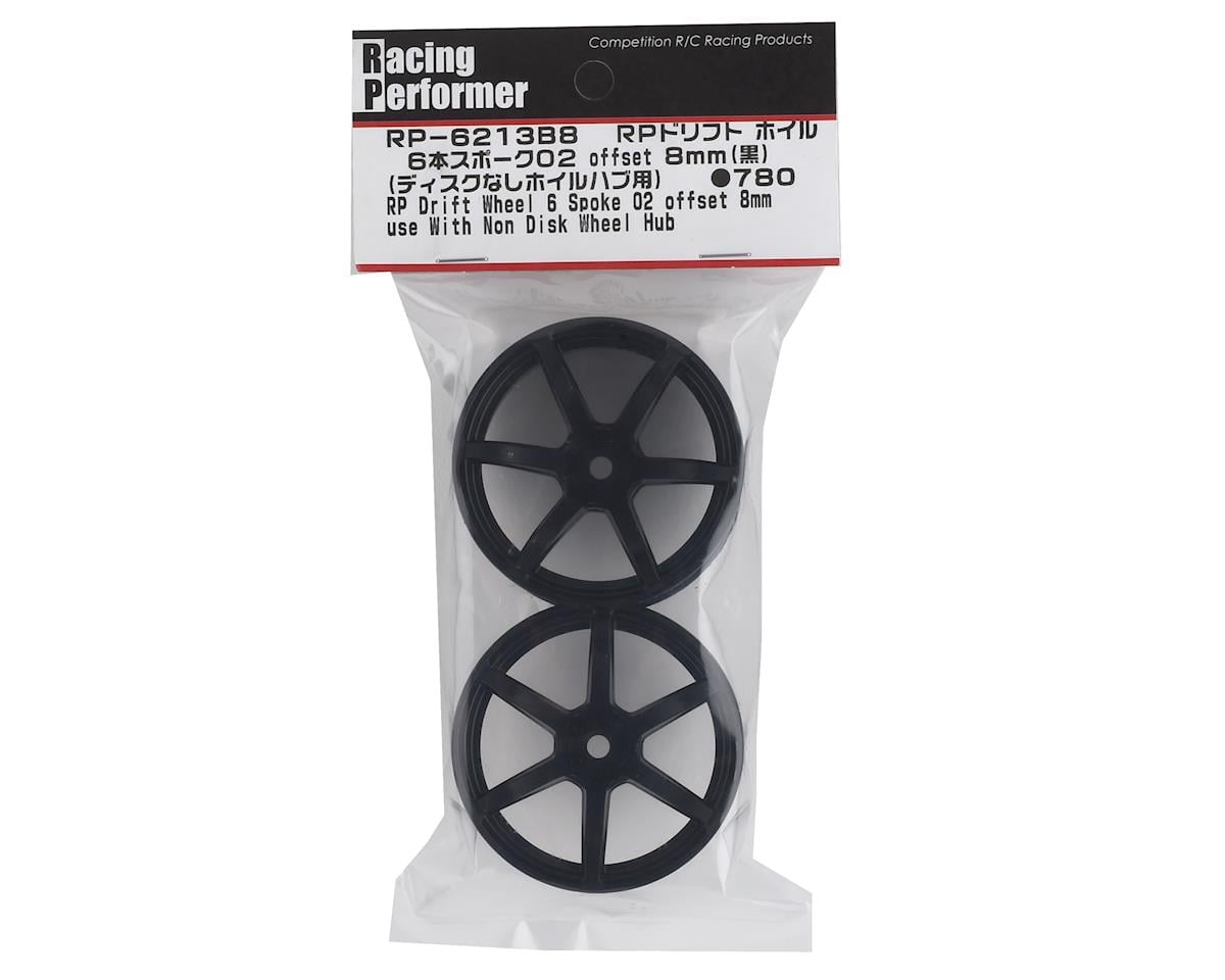 Yokomo 12mm Hex Racing Performer Drift Wheels (Black) (2)