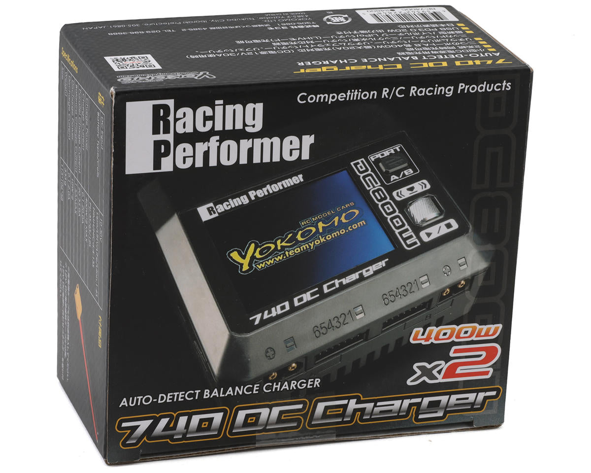 Yokomo Racing Performer 740 DC Dual LiPo/LiHV Battery Charger (6S/20A/2x400W)