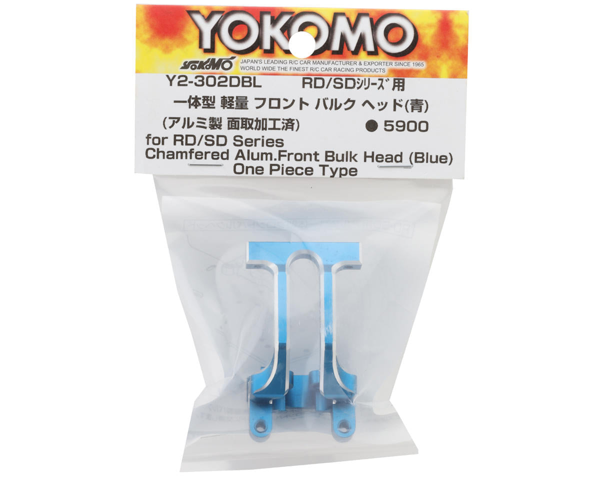 Yokomo RD/SD Lightweight Aluminum One-Piece Front Bulkhead (Blue)