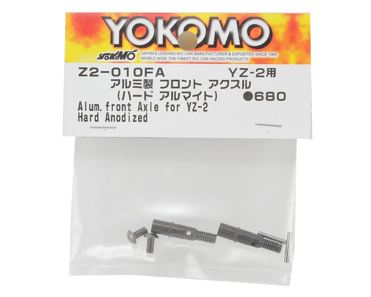 Yokomo Aluminum YZ-2 Front Axle w/Ti Screws (2) (Hard Anodized)