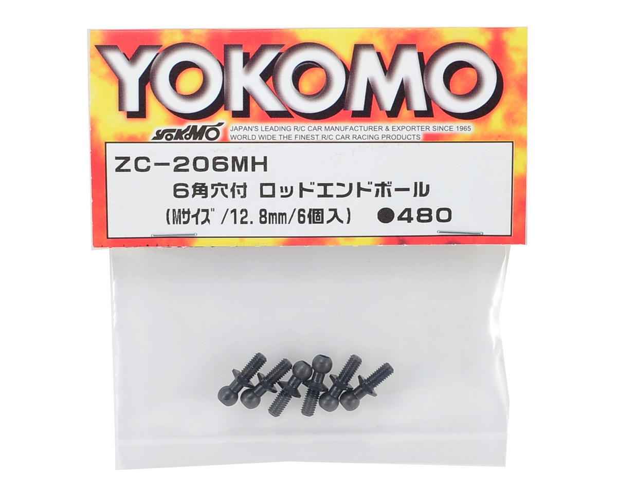 Yokomo 12.7mm Socket Head Ball Stud Set (6) (Size M)