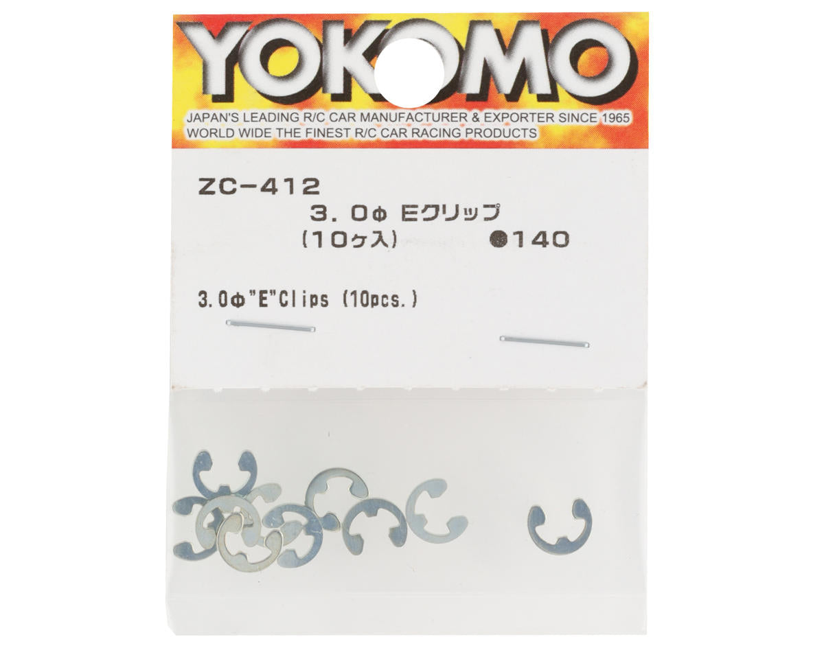 Yokomo GT1 3.0mm E-Clips (10)