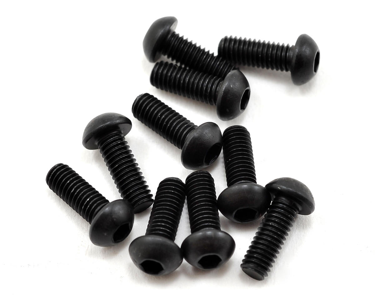 Yokomo 3x8mm Button Head Hex Screw (10)