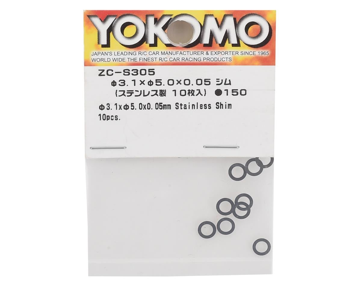 Yokomo 3.1x5.0x0.05mm Stainless Steel Shim (10)