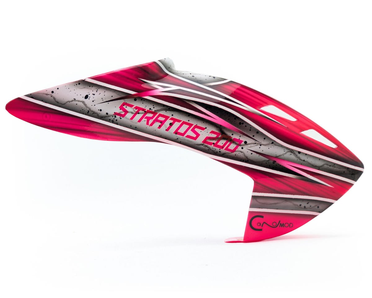 Canomod XLPower Stratos 200 Fiberglass Airbrush Pre-Painted Canopy (Pink Nebula)