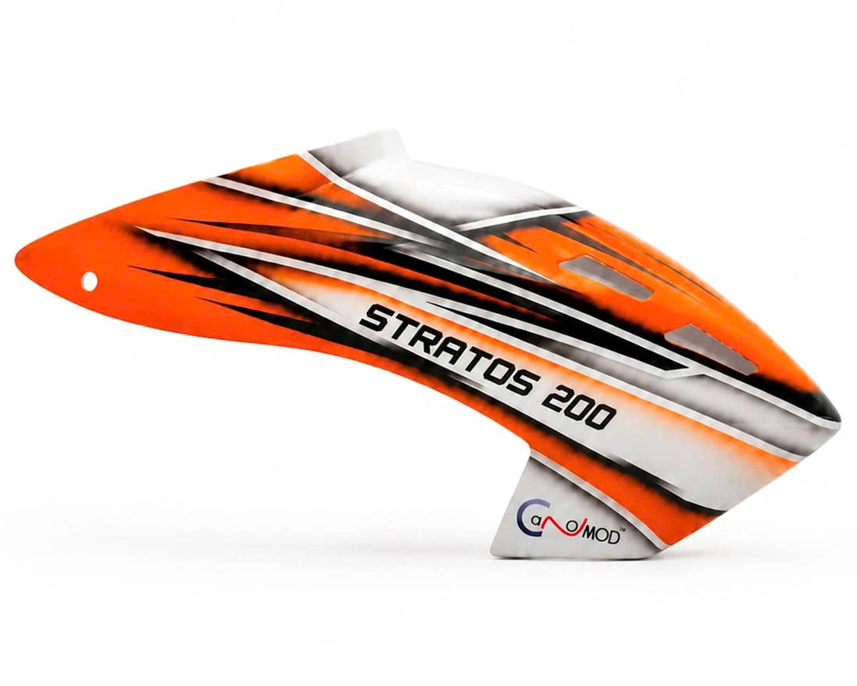 Canomod XLPower Stratos 200 A1 Fiberglass Airbrush Pre-Painted Canopy (Orange)