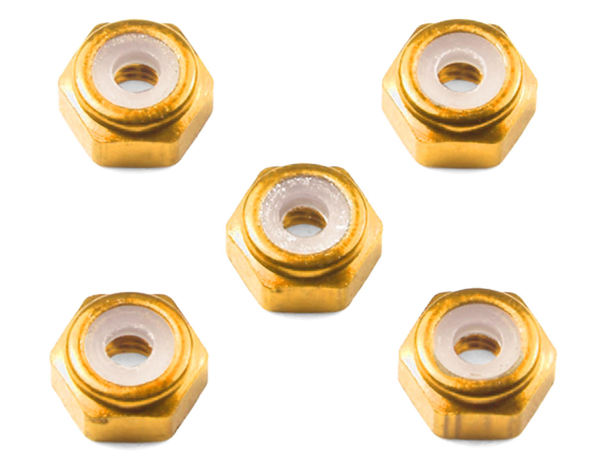 Tamiya 2mm Aluminum Lock Nut (Gold) (5) (Limited Edition)