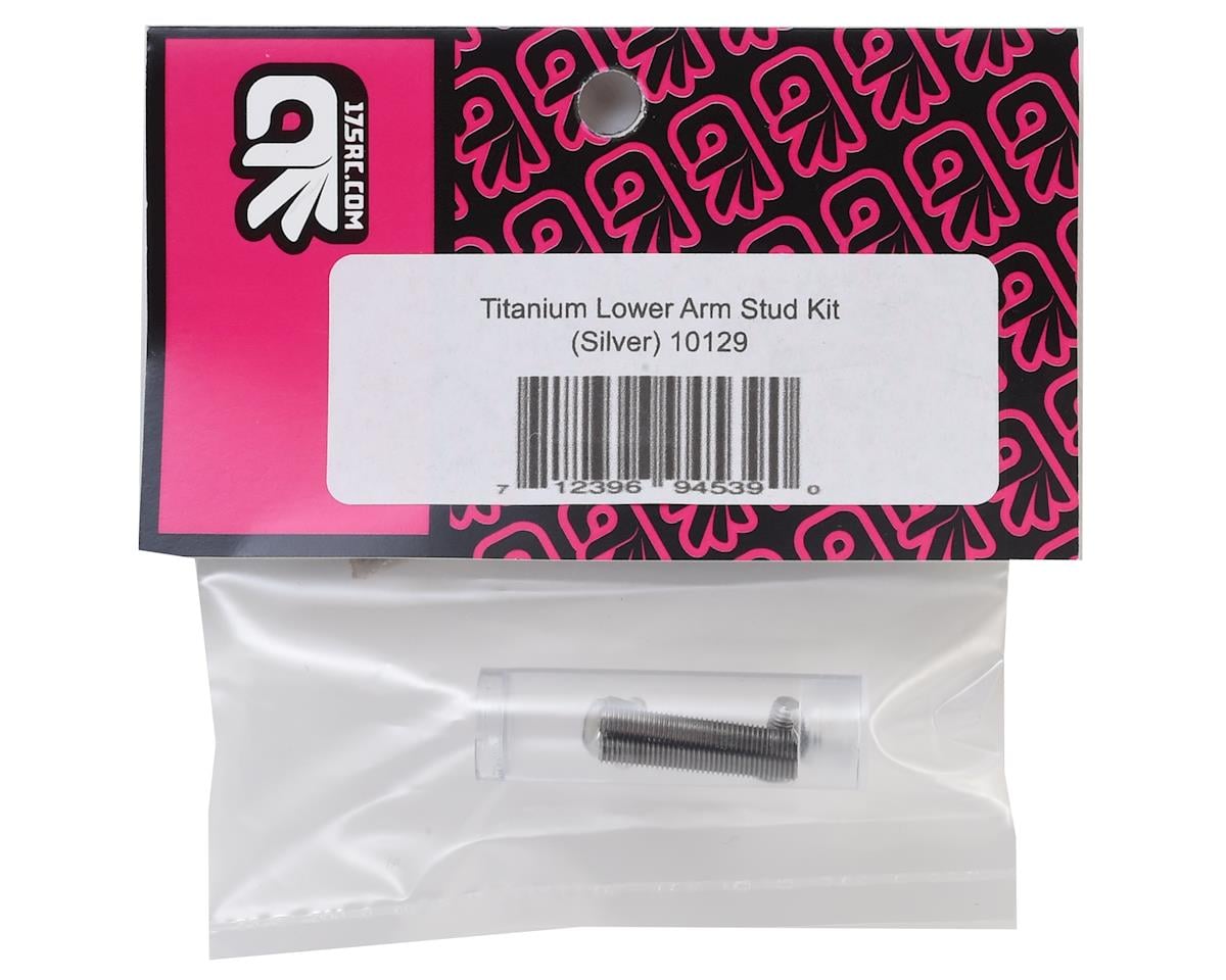 175RC Titanium Lower Arm Stud Kit (Silver)