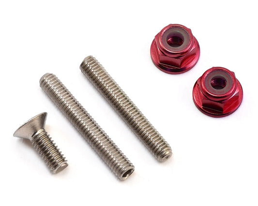 175RC "Ti-Look" Lower Arm Stud Kit (Red)