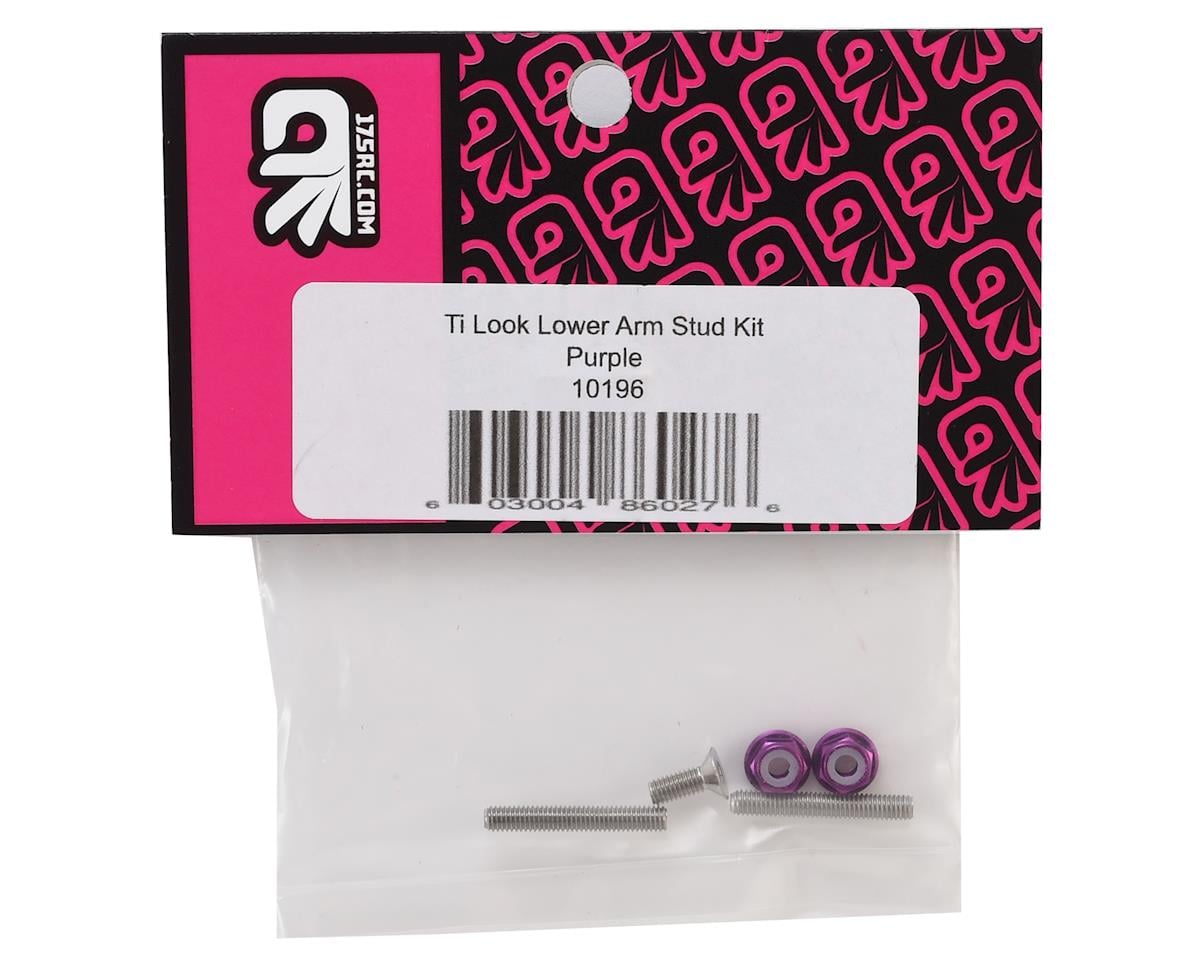175RC "Ti-Look" Lower Arm Stud Kit (Purple)