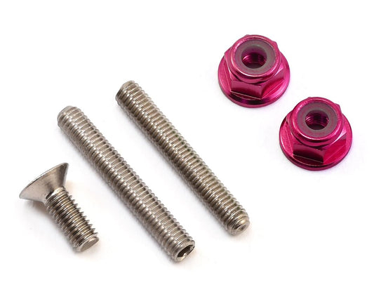 175RC "Ti-Look" Lower Arm Stud Kit (Pink)