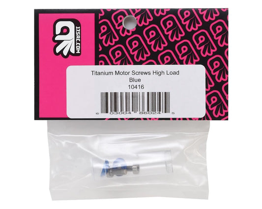 175RC 3x8mm Titanium "High Load" Motor Screws (Blue)