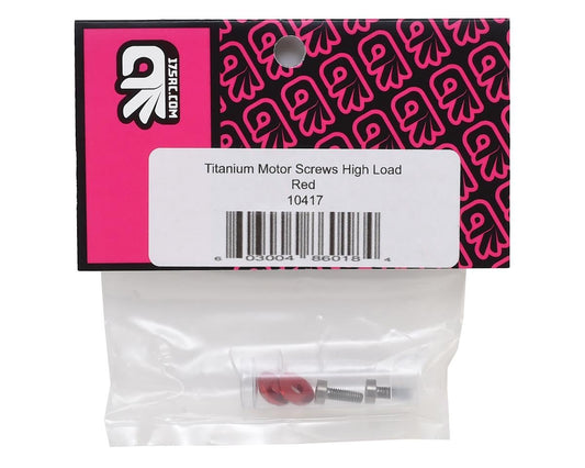 175RC 3x8mm Titanium "High Load" Motor Screws (Red)