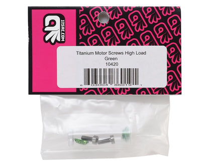 175RC 3x8mm Titanium "High Load" Motor Screws (Green)