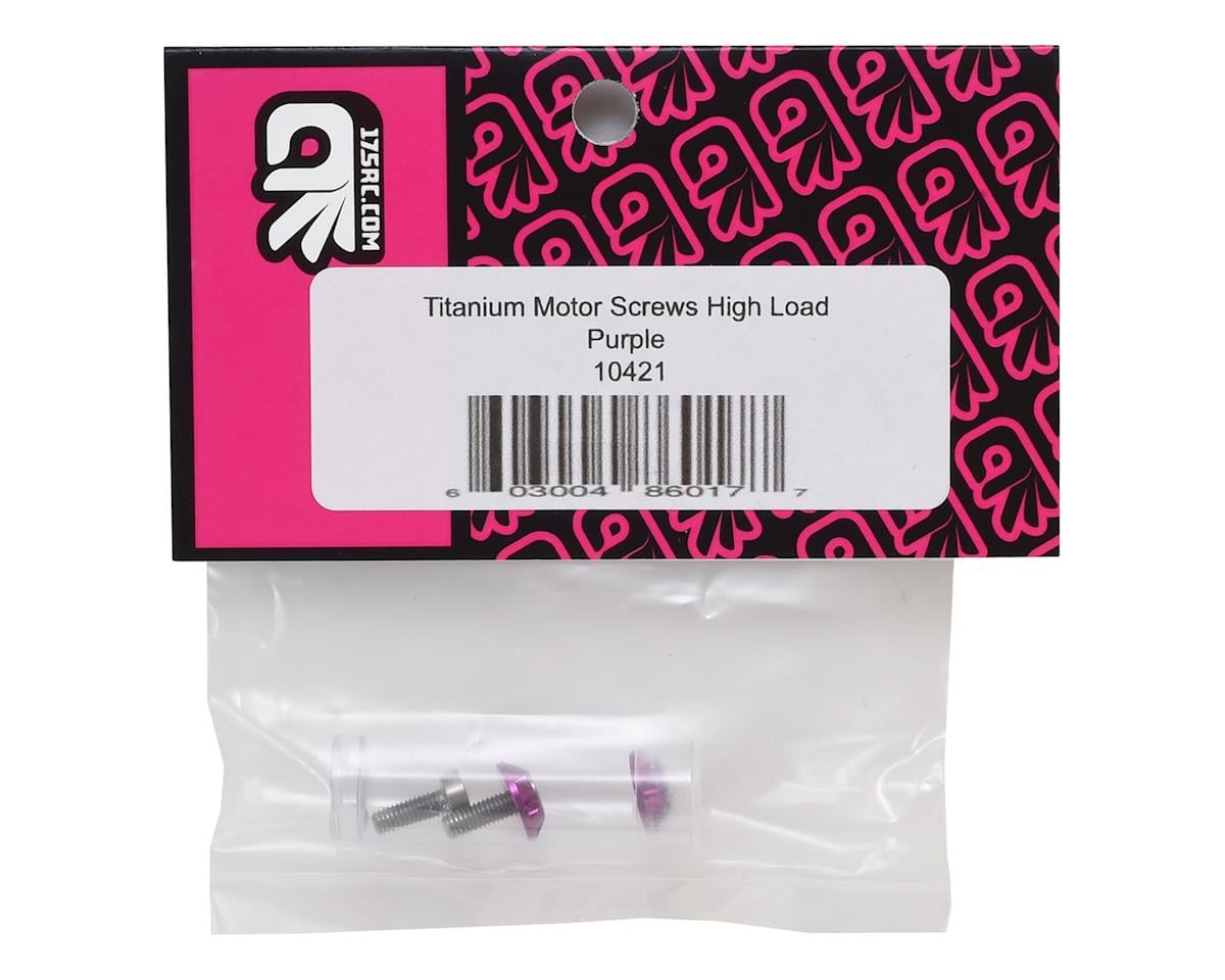 175RC 3x8mm Titanium "High Load" Motor Screws (Purple)