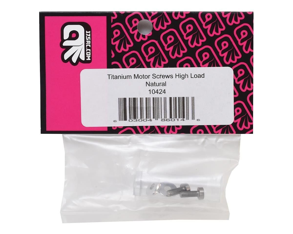 175RC 3x8mm Titanium "High Load" Motor Screws (Silver)