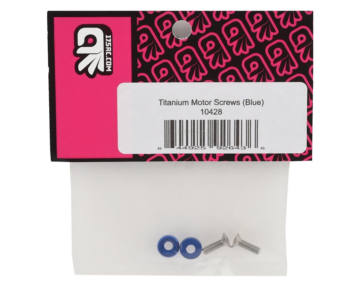 175RC 3x10mm Titanium Motor Screws (Blue)