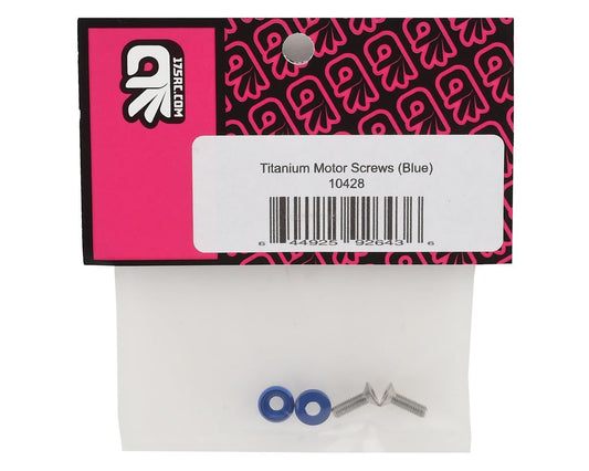 175RC 3x10mm Titanium Motor Screws (Blue)