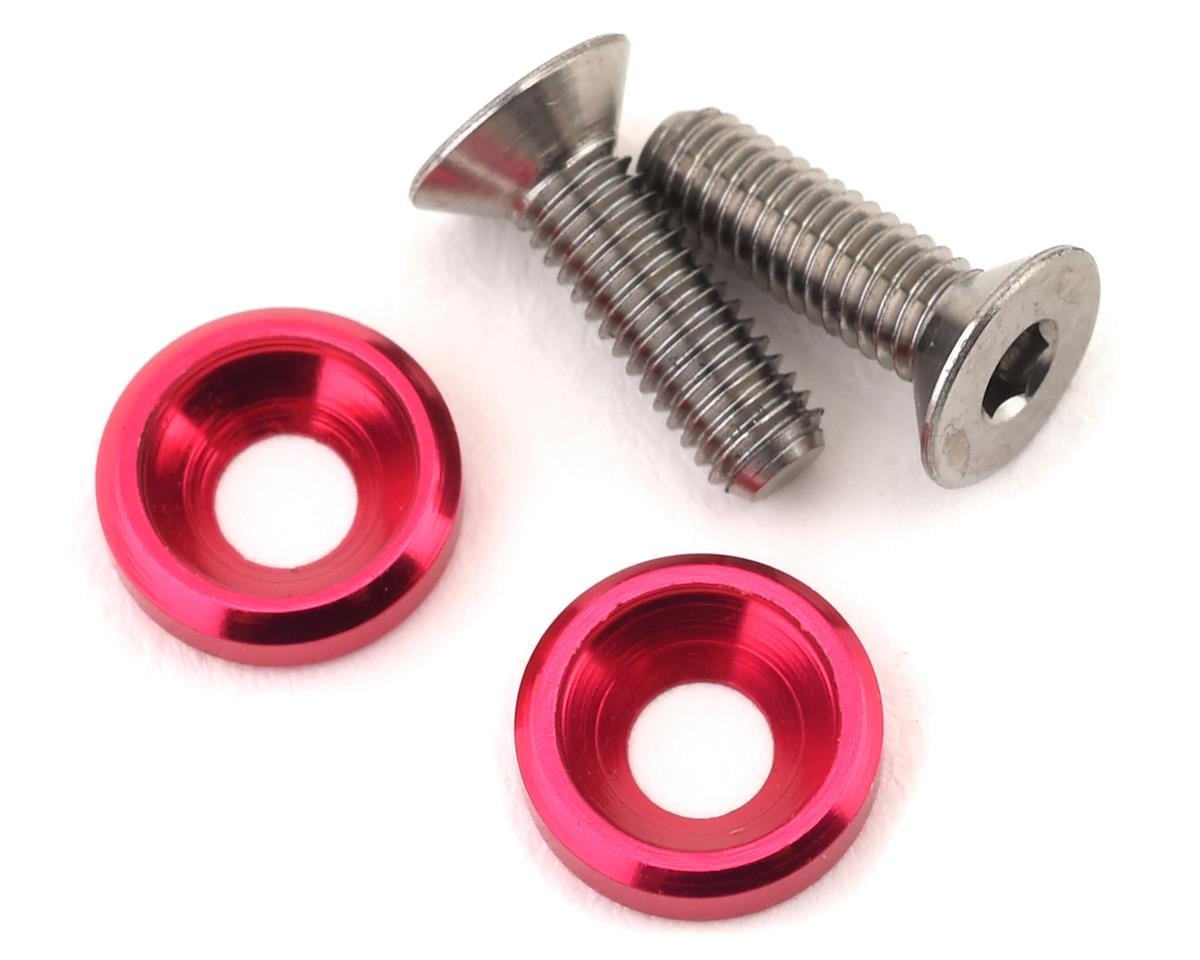 175RC 3x10mm Titanium Motor Screws (Pink) (2)