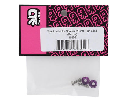 175RC 3x10mm "High Load" Titanium Motor Screws (Purple)