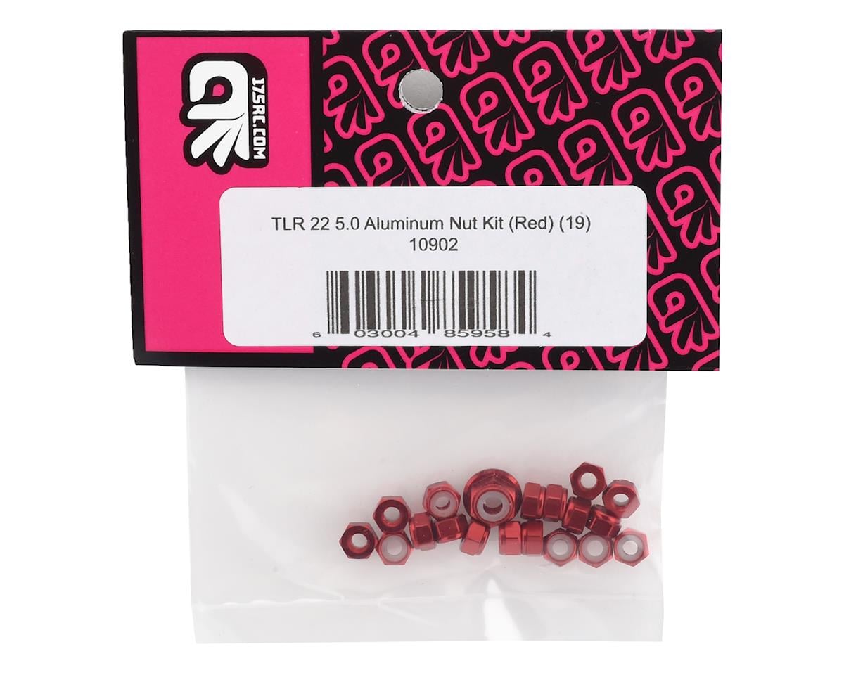 175RC TLR 22 5.0 Aluminum Nut Set (Red) (19)
