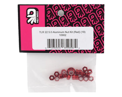 175RC TLR 22 5.0 Aluminum Nut Set (Red) (19)