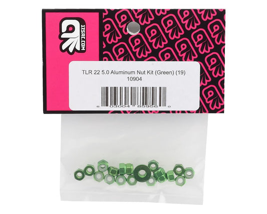 175RC TLR 22 5.0 Aluminum Nut Sets (Green) (19)