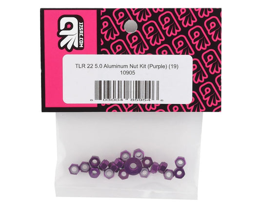 175RC TLR 22 5.0 Aluminum Nut Set (Purple) (19)