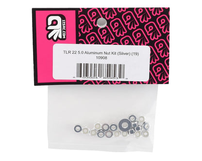 175RC TLR 22 5.0 Aluminum Nut Set (Silver) (19)
