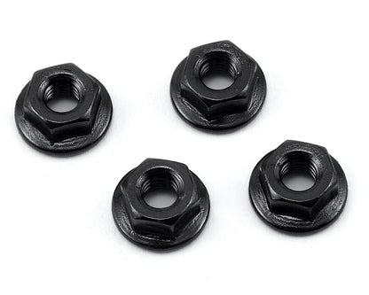 175RC Aluminum 4mm Serrated Wheel Nuts (Black)