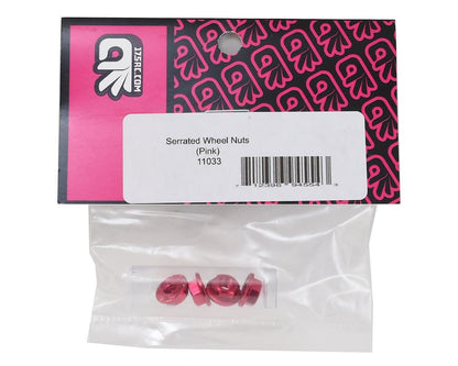 175RC Aluminum 4mm Serrated Wheel Nuts (Pink)