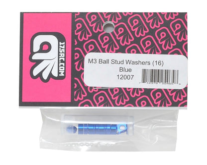 175RC M3 Ball Stud Washers (16) (Blue)