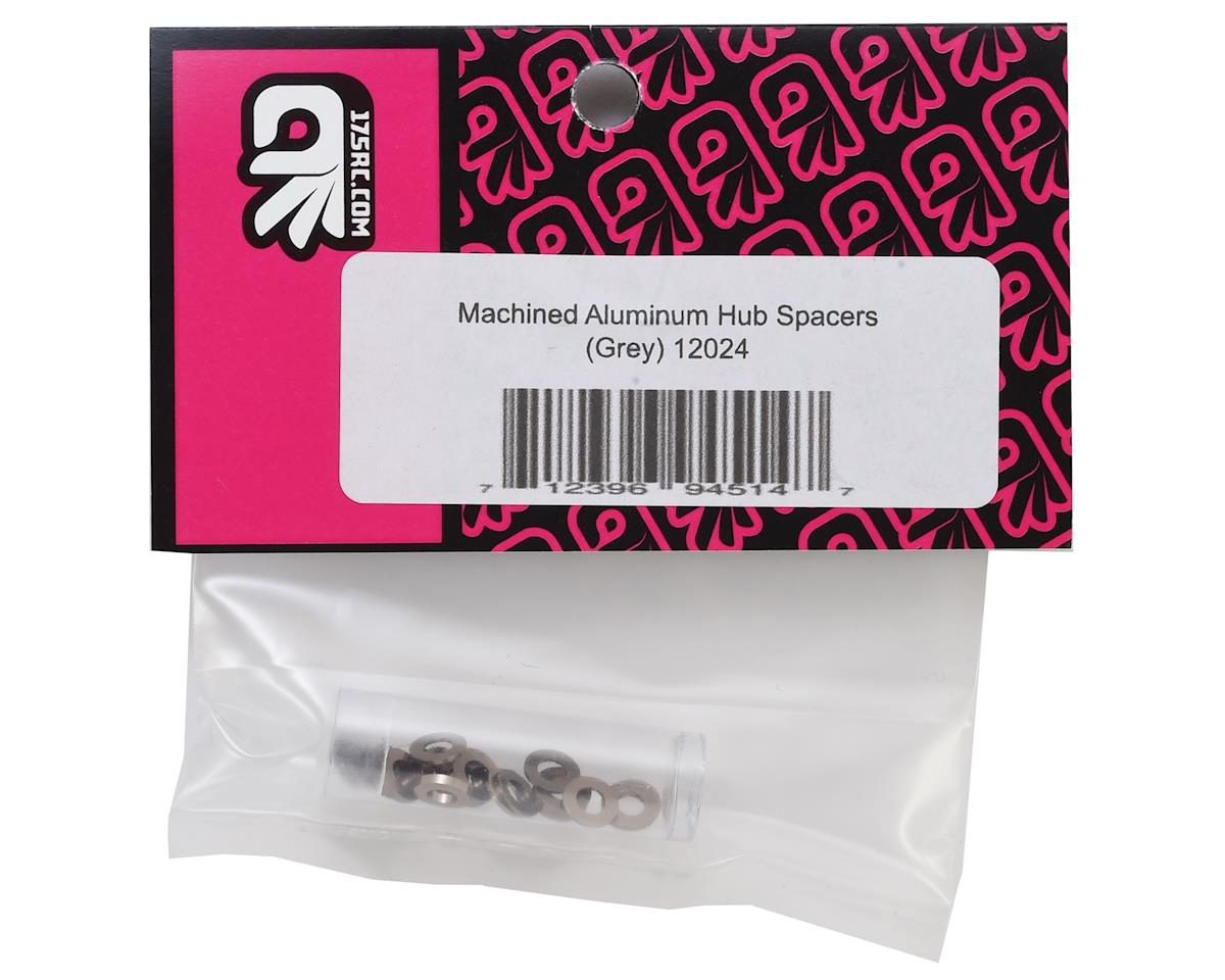 175RC B6/B74/YZ2 Aluminum Hub Spacer Set (Grey)