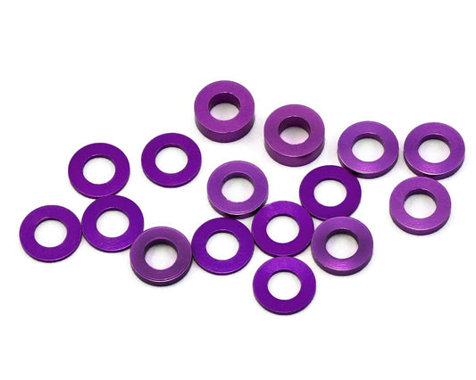 175RC B6/B74/YZ2 Aluminum Hub Spacer Set (Purple)