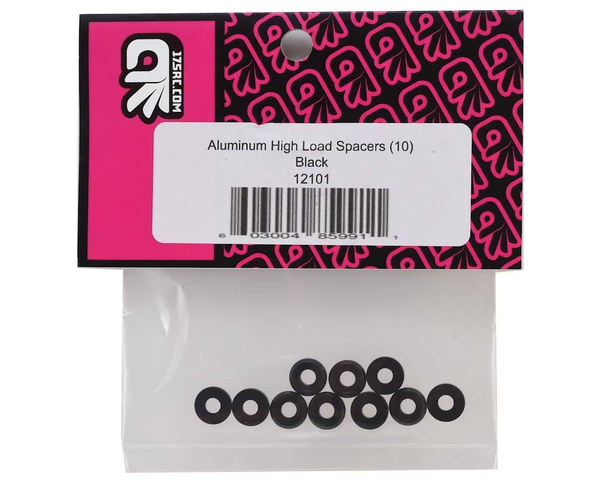 175RC Aluminum Button Head Screw High Load Spacer (Black) (10)
