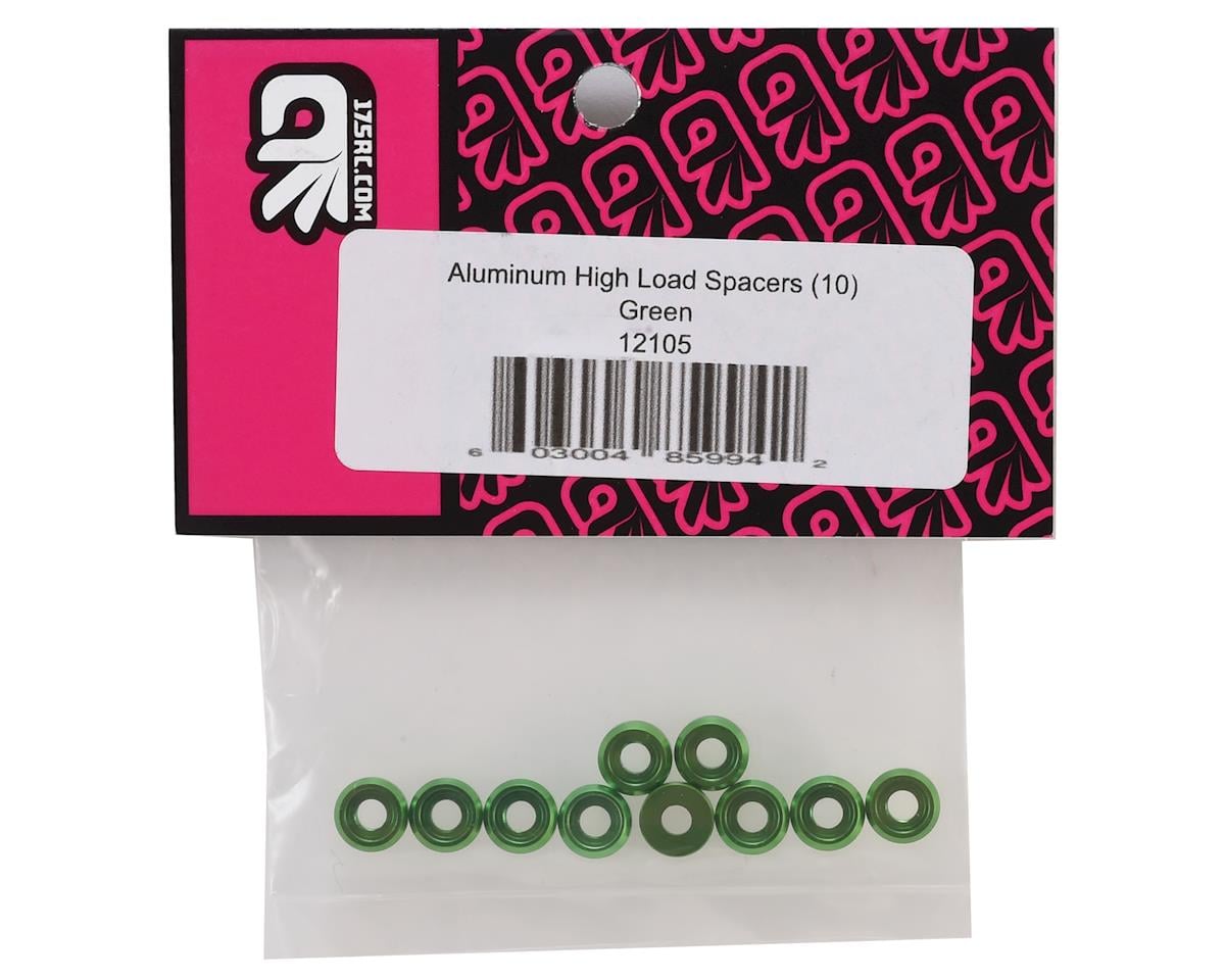 175RC Aluminum Button Head Screw High Load Spacer (Green) (10)