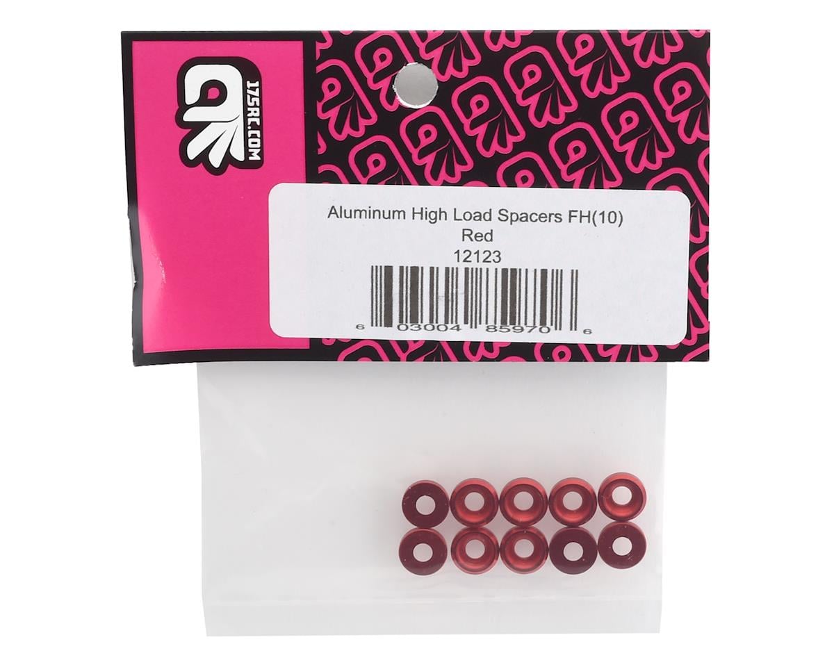 175RC Aluminum Flat Head High Load Spacer (Red) (10)
