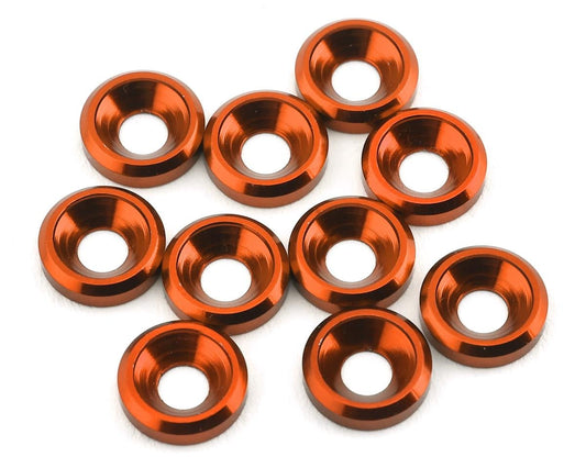 175RC Aluminum Flat Head High Load Spacer (Orange) (10)