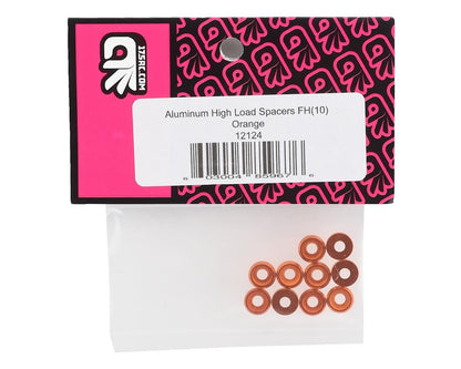 175RC Aluminum Flat Head High Load Spacer (Orange) (10)