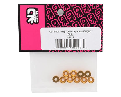 175RC Aluminum Flat Head High Load Spacer (Gold) (10)