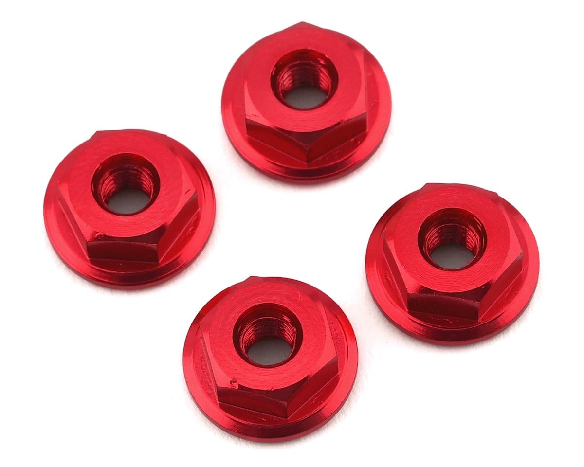 175RC Mini-T 2.0 Serrated Wheel Nuts (4) (Red)