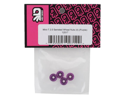 175RC Mini-T 2.0 Serrated Wheel Nuts (4) (Purple)