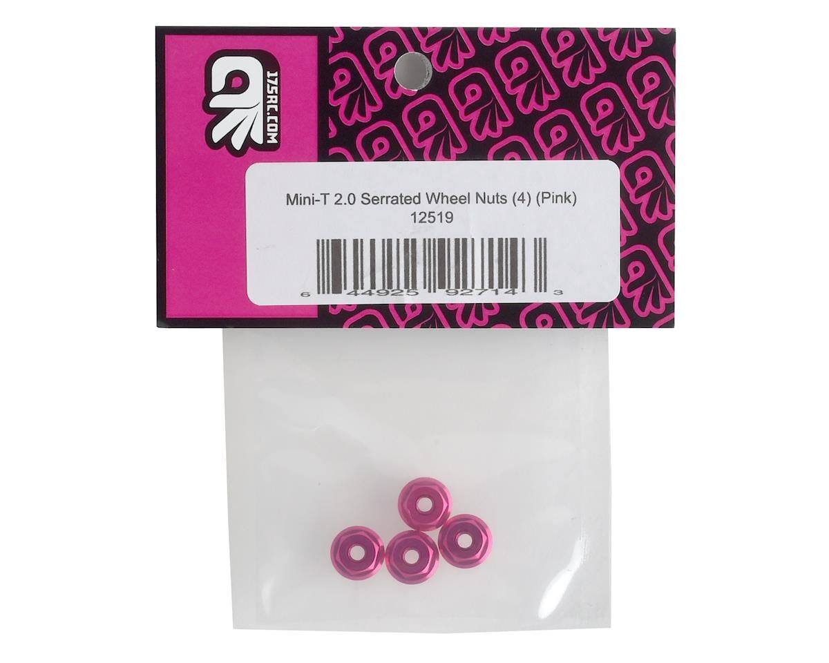 175RC Mini-T 2.0 Serrated Wheel Nuts (4) (Pink)