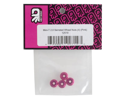 175RC Mini-T 2.0 Serrated Wheel Nuts (4) (Pink)
