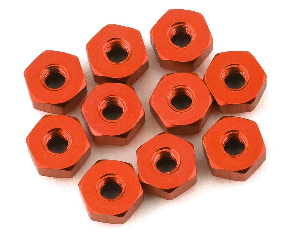 175RC 4.5mm Mini-T 2.0 Aluminum Nut Kit (Orange) (10)