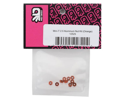 175RC 4.5mm Mini-T 2.0 Aluminum Nut Kit (Orange) (10)